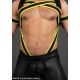 Mr.S Leather X-Factor Carbon Black Cock Strap | Yellow