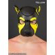Mr S Leather NEOPRENE FRISKY Puppy Hood | Black & Yellow