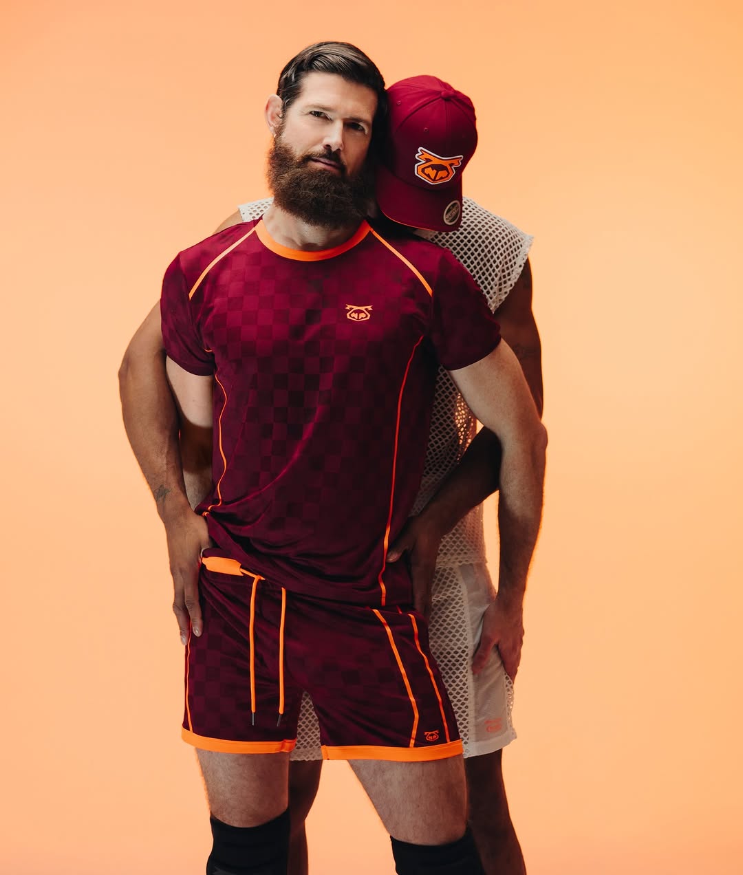 Football kit, long socks and trainers - Clonezone sportswear for the Fetish Week London Sports Cruise