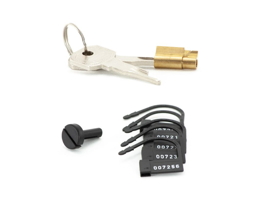 KINK3D chastity locks at Clonezone: the official metal lock with two keys and the all-plastic Airlock