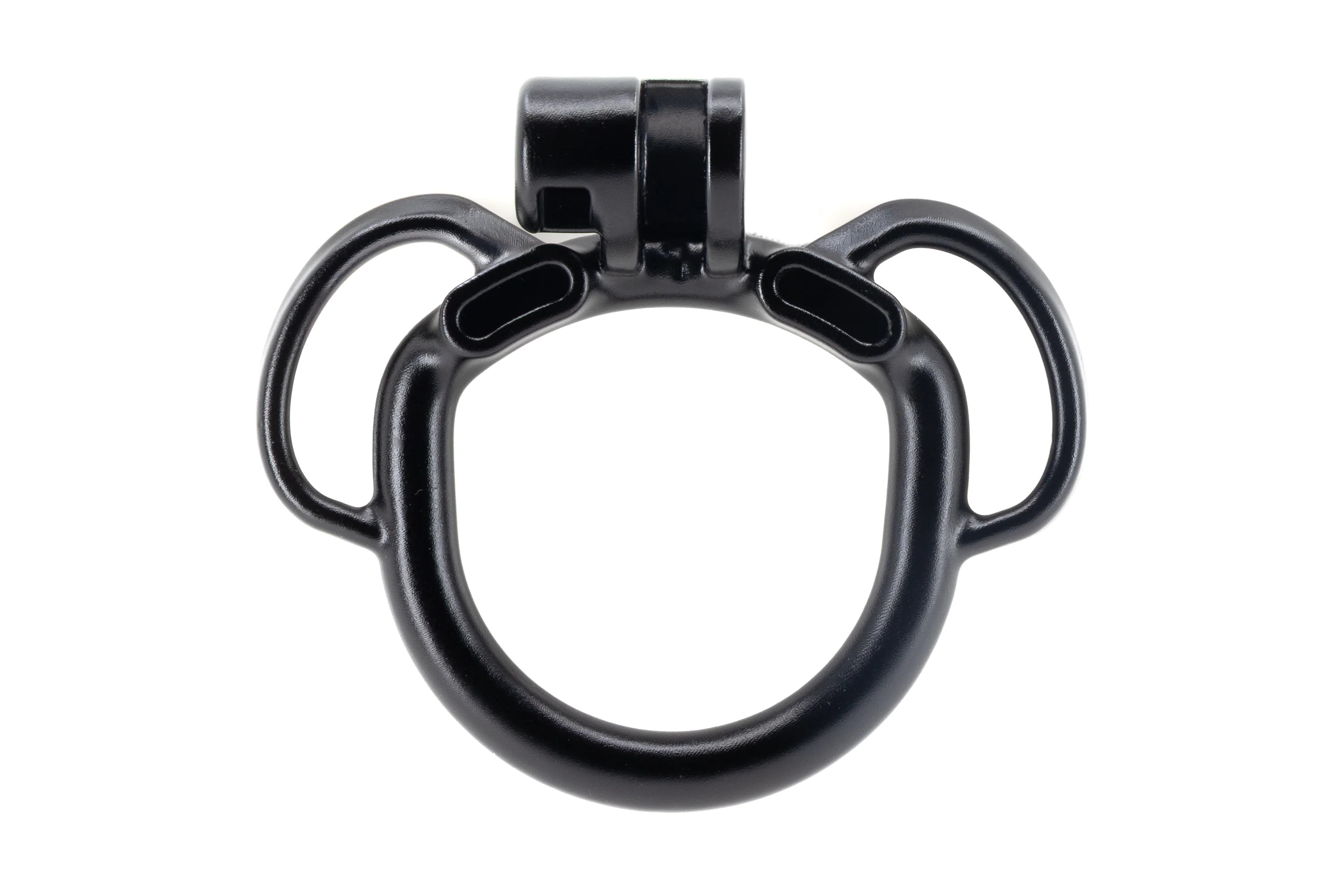 Example of a KINK3D Base Ring with Two Loops for Chastity Harnesses in Leather and Neoprene