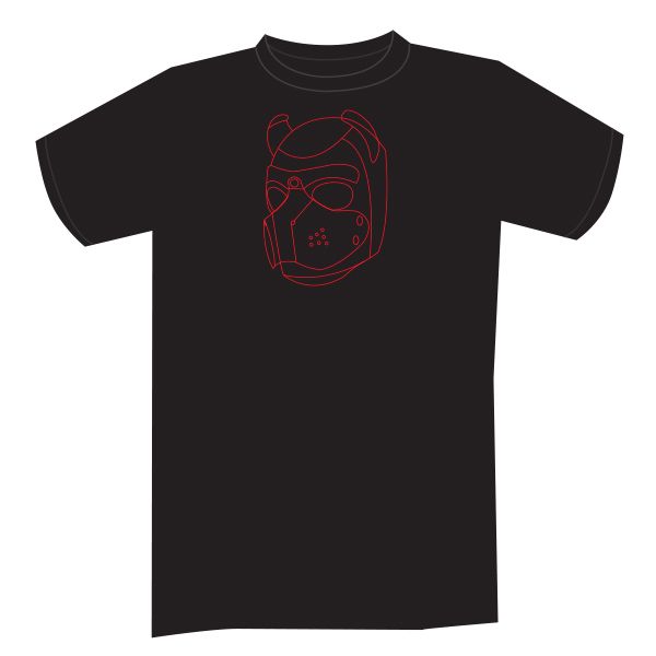 K9 Pup T-Shirt | Black/Red